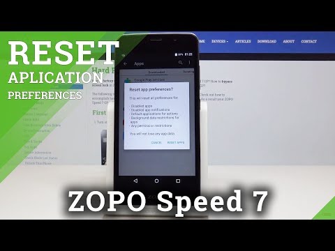 How to Reset App Preferences in Zopo Speed 7 - Default App Preferences