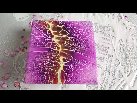 22. Awesome Lightning like Effect Swipe - Acrylic Pouring - SheleeArt Technique - Fluid Art