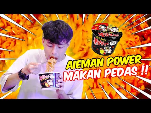 AIEMAN POWER MAKAN PEDAS !! - CHALLENGE RAMEN HOT !!