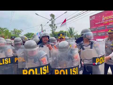 Latihan Sispamkota di Way Kanan, Polisi dan TNI Siap Amankan Pilkada Serentak 2024.