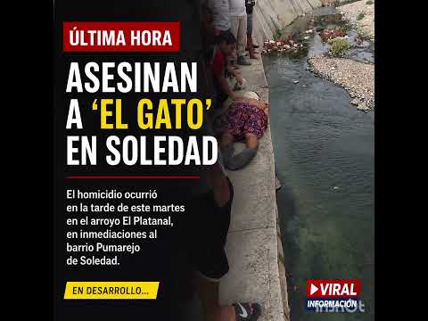 🚨 #ÚLTIMAHORA | ASESINAN A ‘EL GATO’ EN SOLEDAD