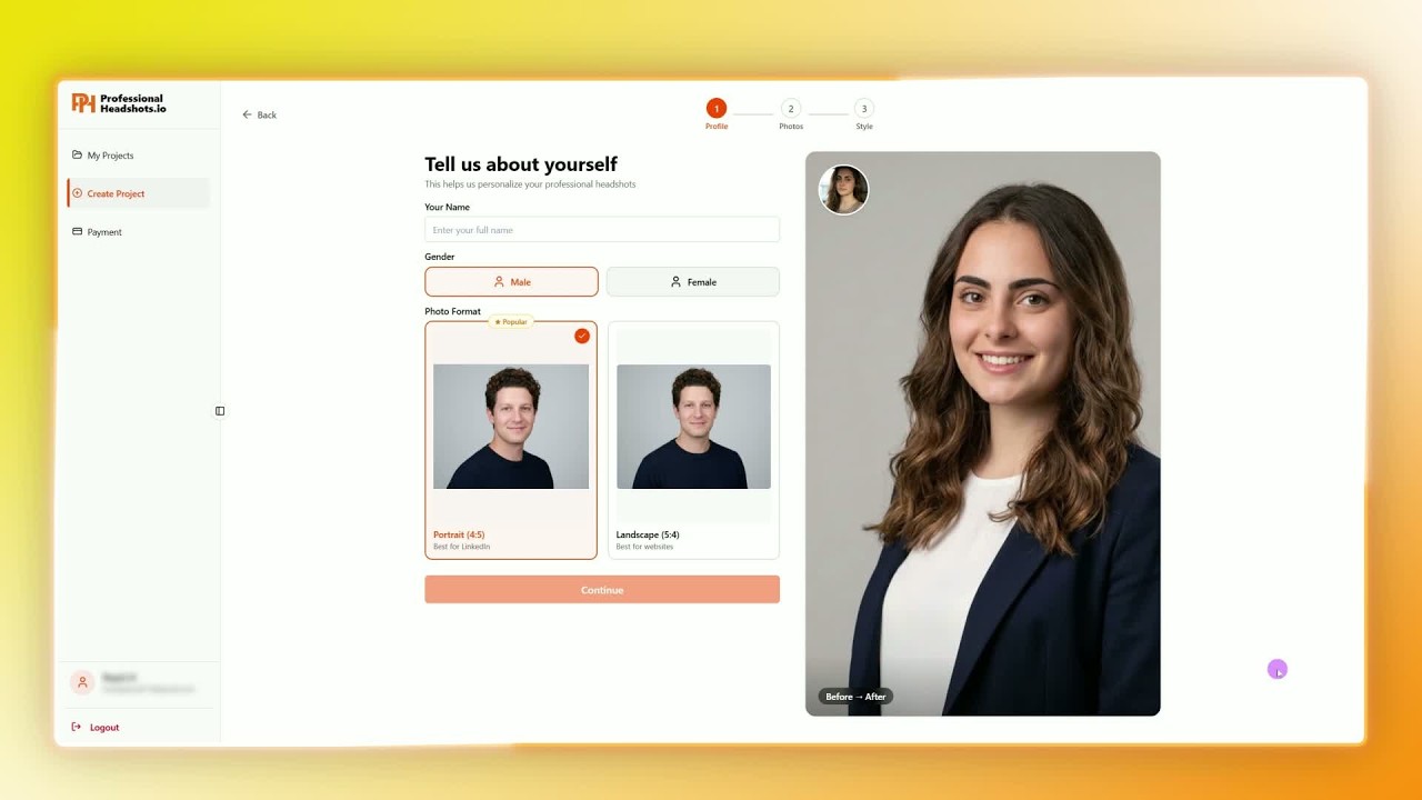 Get a Professional Headshot in 20 Minutes with AI — ProfessionalHeadshot.io  Demo