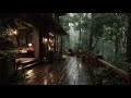 Best Rainfall At The Forest Cabin Sleep Deeply With Rain Sounds