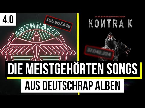 TOP 5 der MEISTGEHÖRTEN Songs aus verschiedenen DEUTSCHRAP ALBEN 💯🔥 RAF Camora, Nimo, BHZ, ...