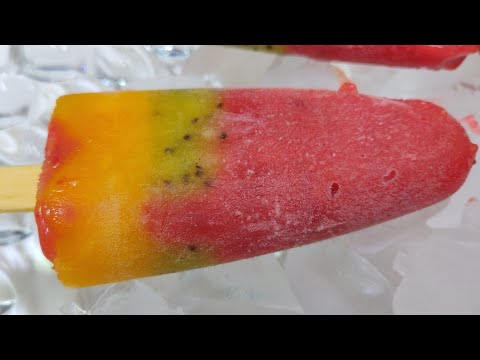 RAINBOW POPSICLE recipe | Homemade Popsicles | Frozen Summer Treats | Fruit Bars | Ice Pops | Lolly