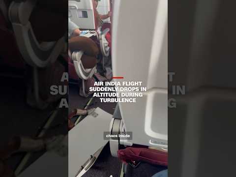 Air India flight suddenly drops in altitude during turbulence