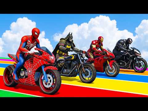 الرجل العنكبوت انقاذ باتمان Spider-Man Rescue batman vs iron man vs venom funny Game GTA 5 superhero