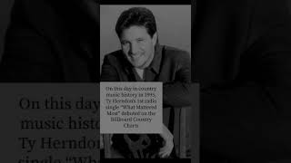 On this day in country music history in 1995 Ty Herndon hit the charts #countrymusic #90scountry