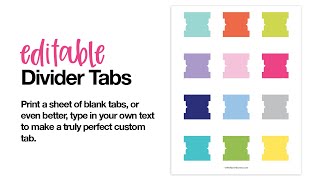 How to Edit My Divider Tabs in Adobe Reader