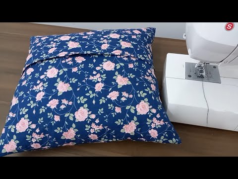 Como Fazer Capa de Almofada Com Zíper Embutido