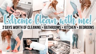 EXTREME CLEAN WITH ME CLEANING MOTIVATION | 2 DAY CLEAN WITH ME HAPPY HOMEMAKING CHRISTINAS HOME