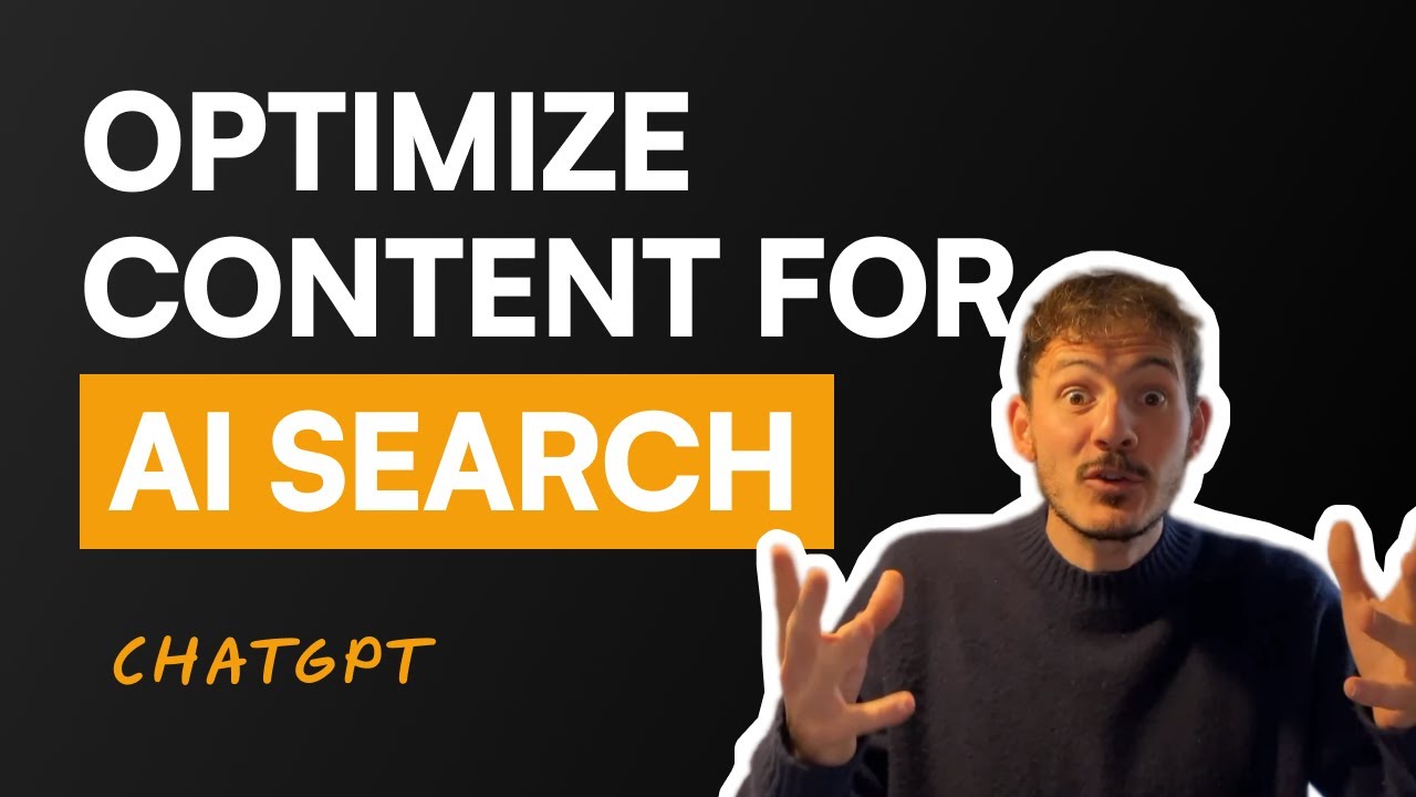 HOW TO: Optimize Content for AI Search ChatGPT SEO video thumbnail