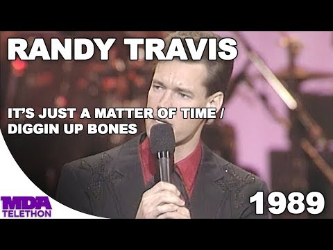 Randy Travis - "It's Just A Matter Of Time" & "Diggin Up Bones" (1989) - MDA Telethon