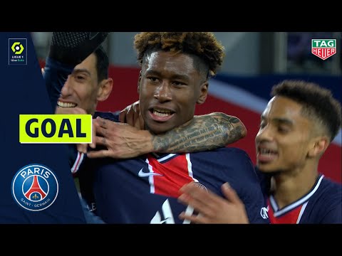 Goal Timothée PEMBELE (18' - PSG) PARIS SAINT-GERMAIN - RC STRASBOURG ALSACE (4-0) 20/21