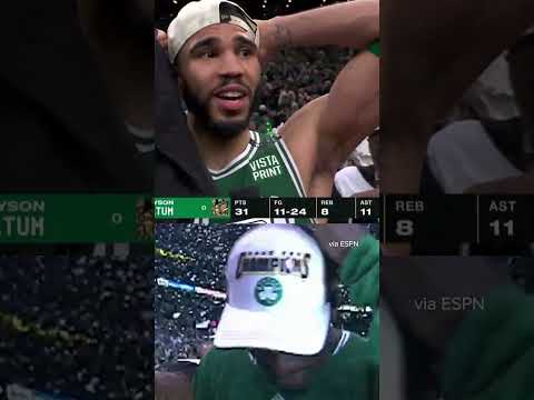 Jayson Tatum channels Kevin Garnett after winning NBA Finals #shorts