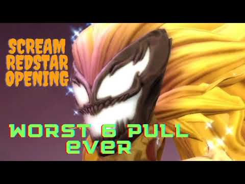 Red Star opening for Scream. I get the worst ever 6 Red Star pull ever- Marvel Strike Force