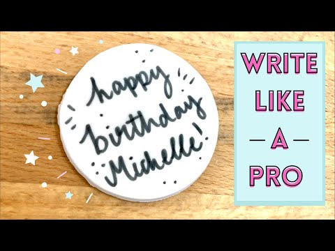 3 EASY ways to put WRITING on a cake!