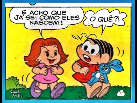 Mônica - Como nascem os bebês - Gibis Quadrinhos Turma da Mônica