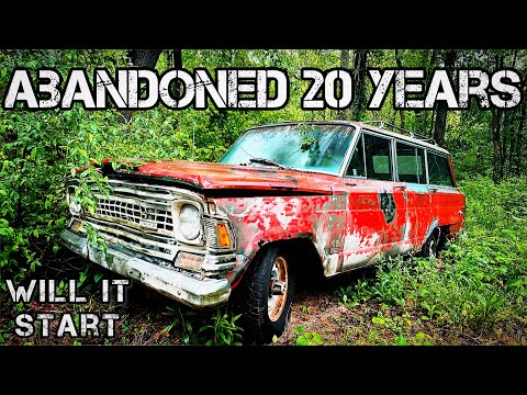 WILL IT RUN? Abandoned Jeep Wagoneer has been sitting for decades