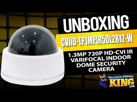 Unboxing - 1.3MP 720p HD-CVI IR Varifocal Indoor Dome - CVIID-TP1MPIR50L2812-W
