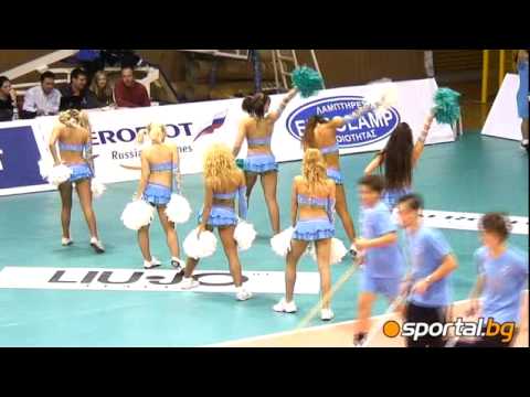 CSKA in Champions League volleyball clip of Sportal TV for a visit in Thessaloniki