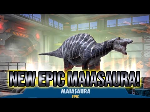 CRAZY INSTANT RAMPAGE! NEW EPIC TANK MAIASAURA! | Jurassic World Alive 1.6 Video