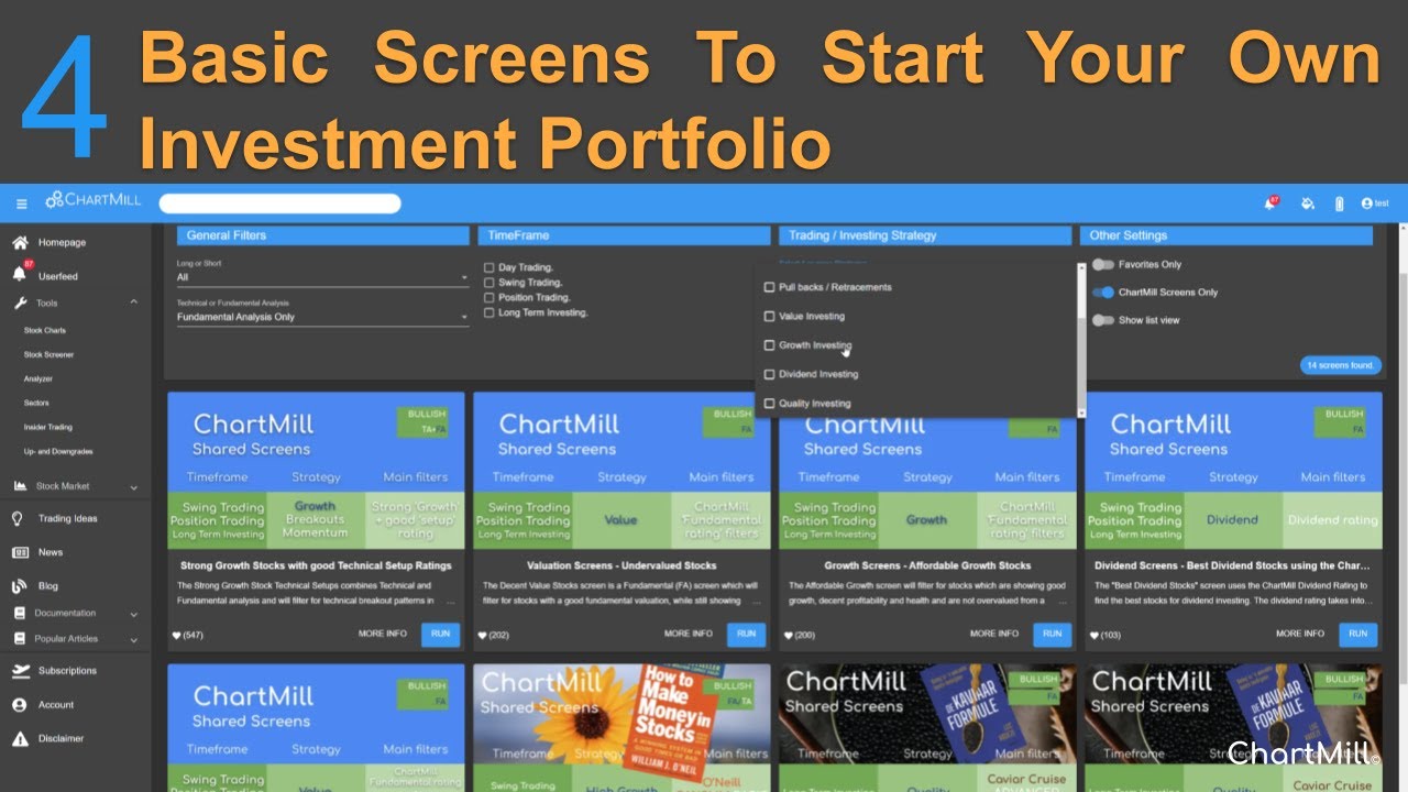 4 basic fundamental screens that will boost your search for the best stocks.