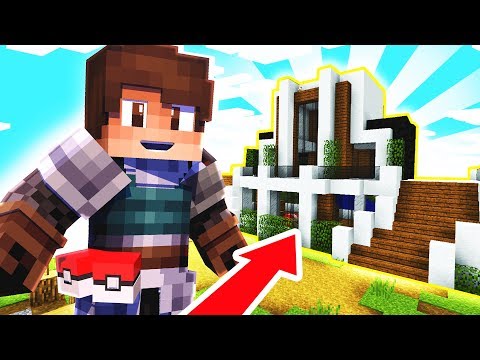 I made a FUTURISTIC HOUSE in Minecraft... (Pixelmon #2)
