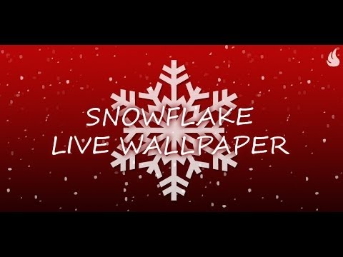 Видео Снежинка живые обои
