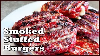 Smoked Stuffed Burgers | Traeger Smoked Burgers | How to Stuff A Burger