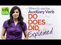 English Grammar lesson - Using Do, Does & Did correctly. Improve your English speaking.