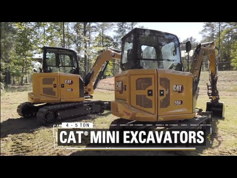 Learn about the features and benefits of the new Cat 304 and 305 CR Mini Excavators.