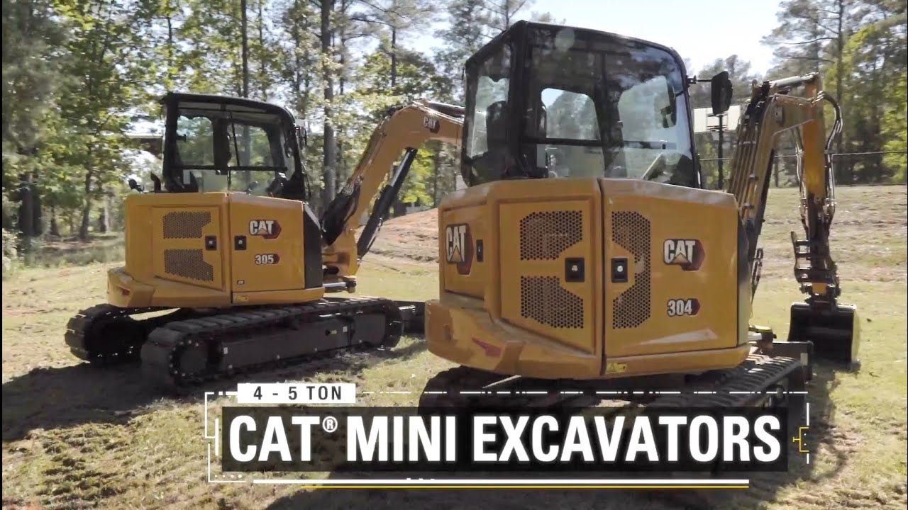 Overview of the Next Generation Cat 304 and 305 CR Mini Excavators