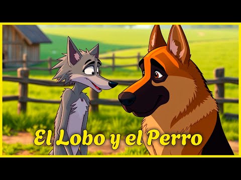 El Lobo y el Perro 🐺🐶 #cuentos #cuentosinfantiles #amistad #cuentosparaniños #cuentoscortos