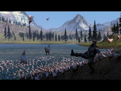 Ultimate Epic Battle Simulator: 1000 × Chunk Norris / 1000 × Golden Knight / 1500 × Chicken