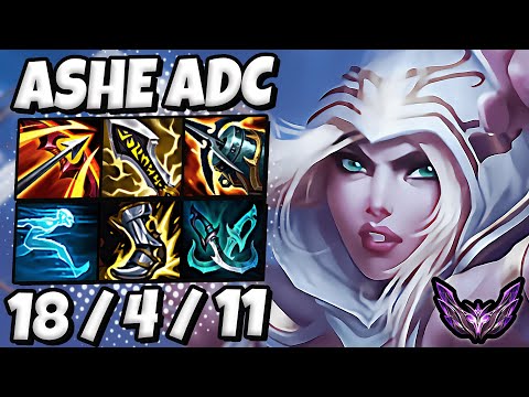 Ashe vs Aphelios ADC [ Quadra Kill ] Patch 13.16 Korea Master ✅