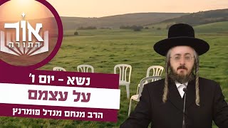 הרב מנחם מנדל פומרנץ | אור התורה - יום ו' פרשת נשא • על עצמם •