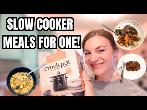 SINGLE SERVING SLOW COOKER RECIPES! CROCKPOT MEALS FOR ONE!