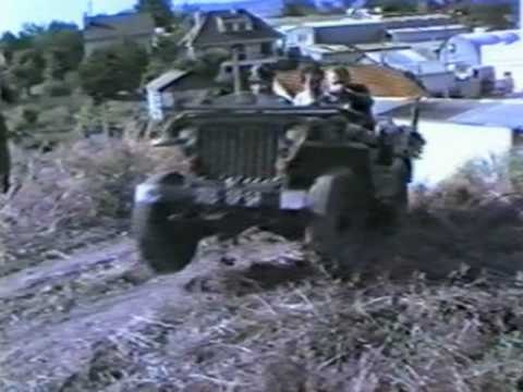 Offroad on WW2 Willys Jeeps