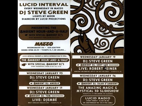 Robert Leiner Live at Lucid Interval @ Club Mazzo. Amsterdam 19-1-1994
