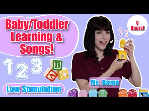 Baby & Toddler Learning & Nursery Rhymes | Low Stim | Learn to Talk, Feelings, ASL, Math, & more!