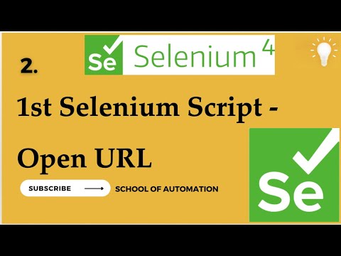 Selenium Basic Tutorial 2 How To Write First Selenium Script Open Url Java Selenium 4