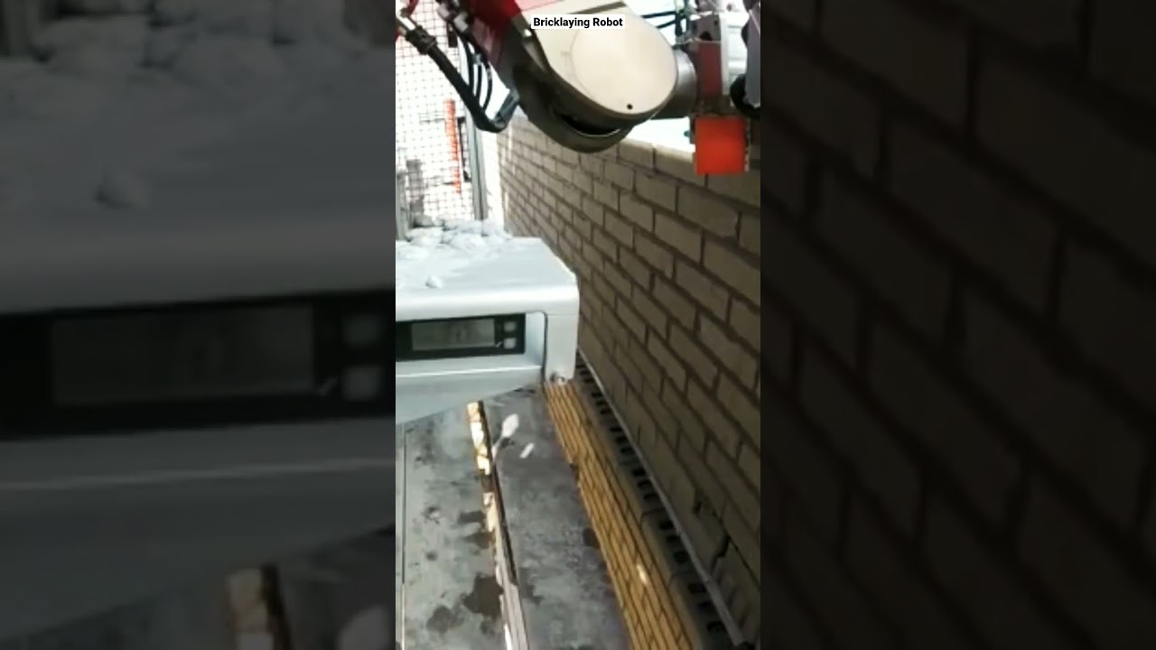 Brick Laying Robot #construction #machine #shorts #robot