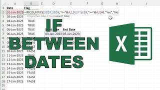 How to test if a date is between multiple ranges in excel