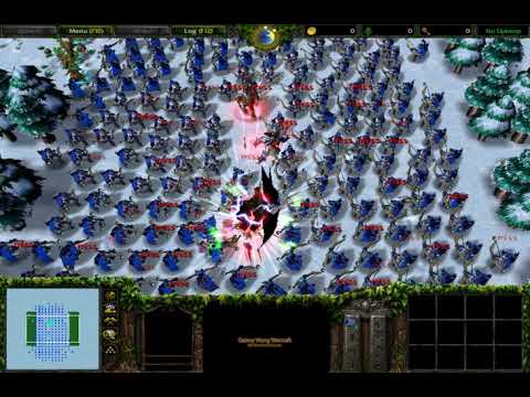 (Comment Request) 4 Hero Night Elf vs 200 Archer (Fully Upgrade) 1080p