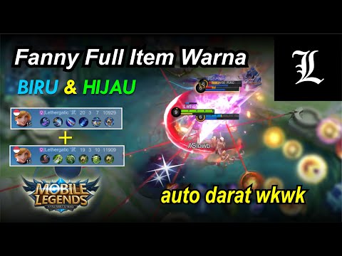 Fanny Full Build Warna BIRU HIJAU || Mobile Legends