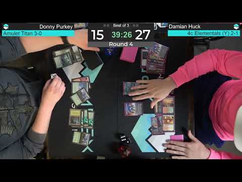 Amulet Titan vs 4c Elementals (Y) | Modern FNM | Round 4 | Paper MTG