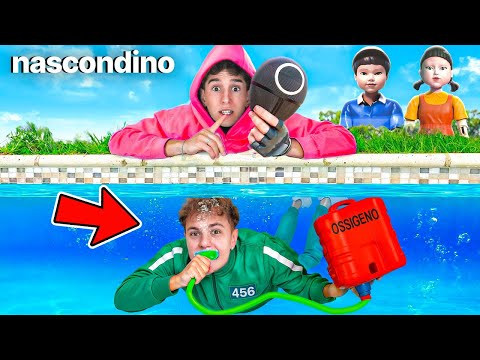 Nasconditi dalla GUARDIA di SQUID GAME e Vinci 1000€ in Villa The Booyz!