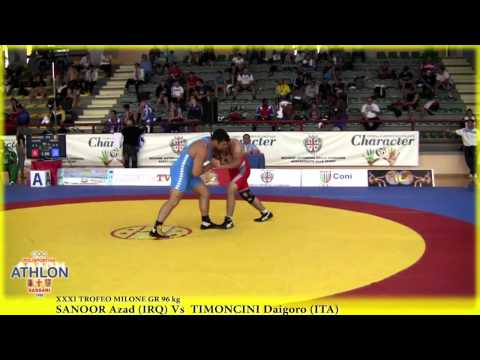 SEMIFINALE GR 96 Kg SANOOR Azad IRQ Vs TIMONCINI Daigoro ITA
