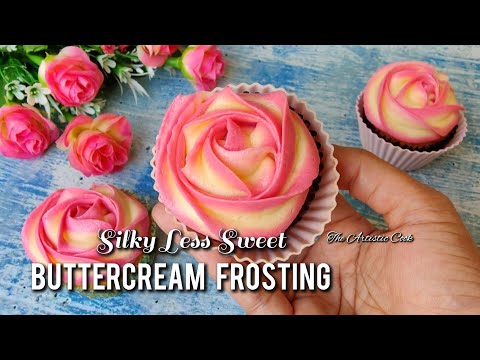 Two Tone Rosette Cupcakes | 2 Ingredient Buttercream Frosting Recipe | Swirl Cupcake Piping